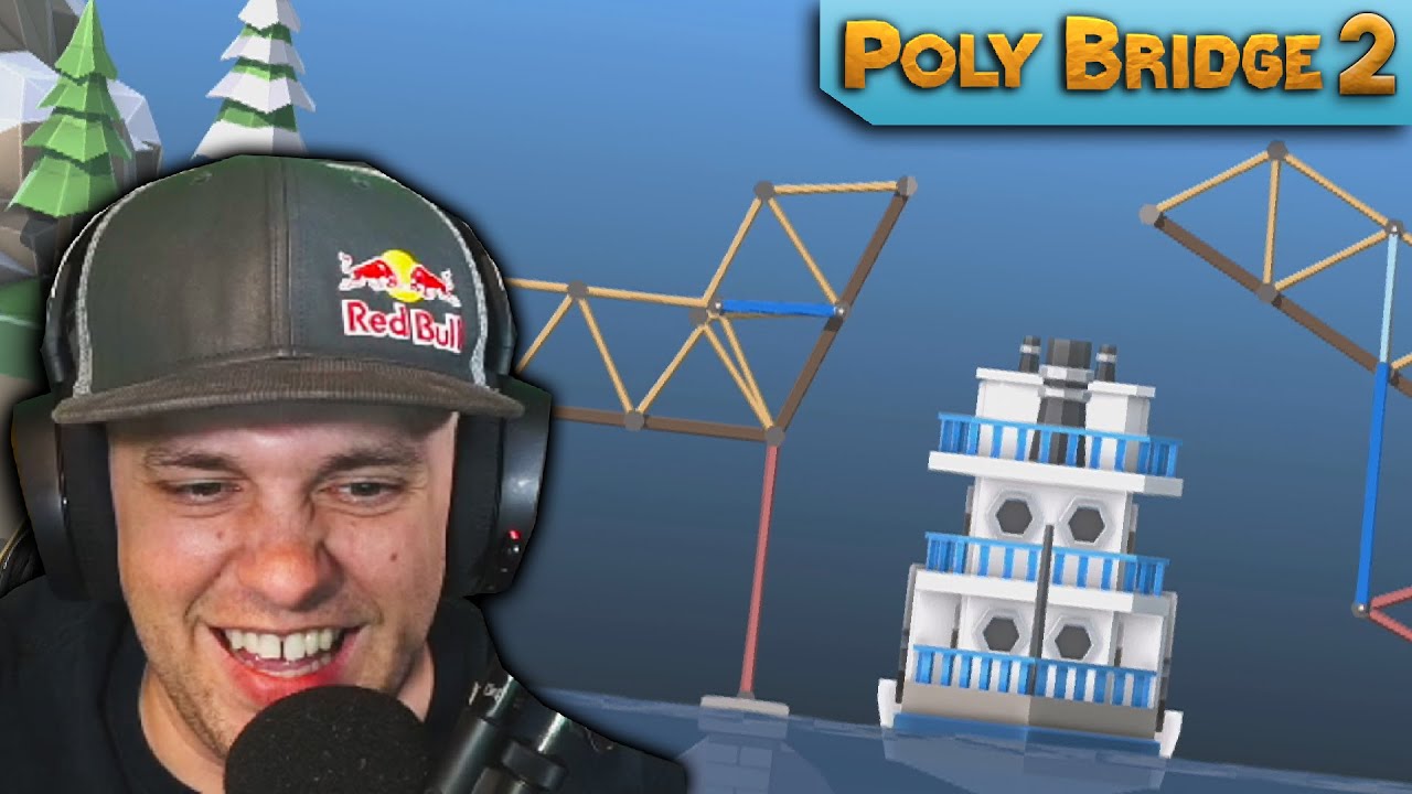 Amazing bridges on a low budget? I've still got the touch. | Poly Bridge 2