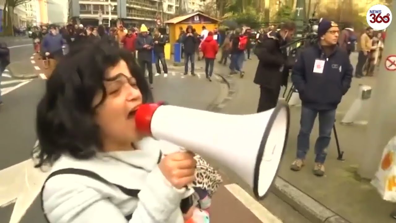 Freedom Convoy Brussels: Protesters gather outside European HQ in Belgium- News 360 Tv