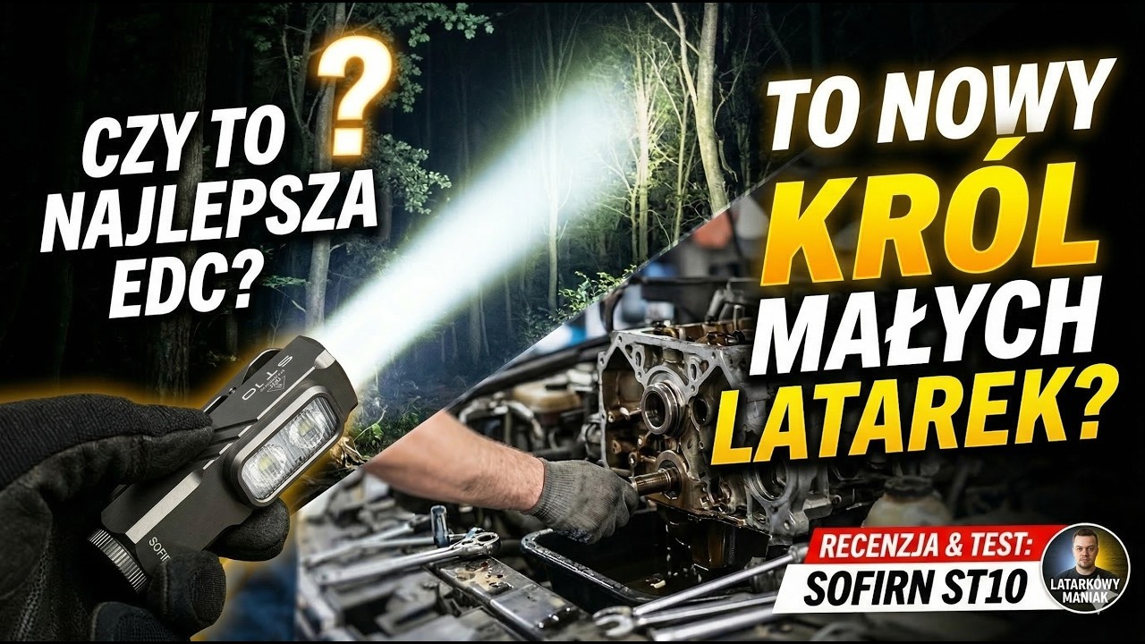 💡 SOFIRN ST10 - MINI LATARKA 💡 ZA GROSZE Z DUŻYMI MOŻLIWOŚCIAMI - PRZYDATNA W GARAŻU I NIE TYLKO