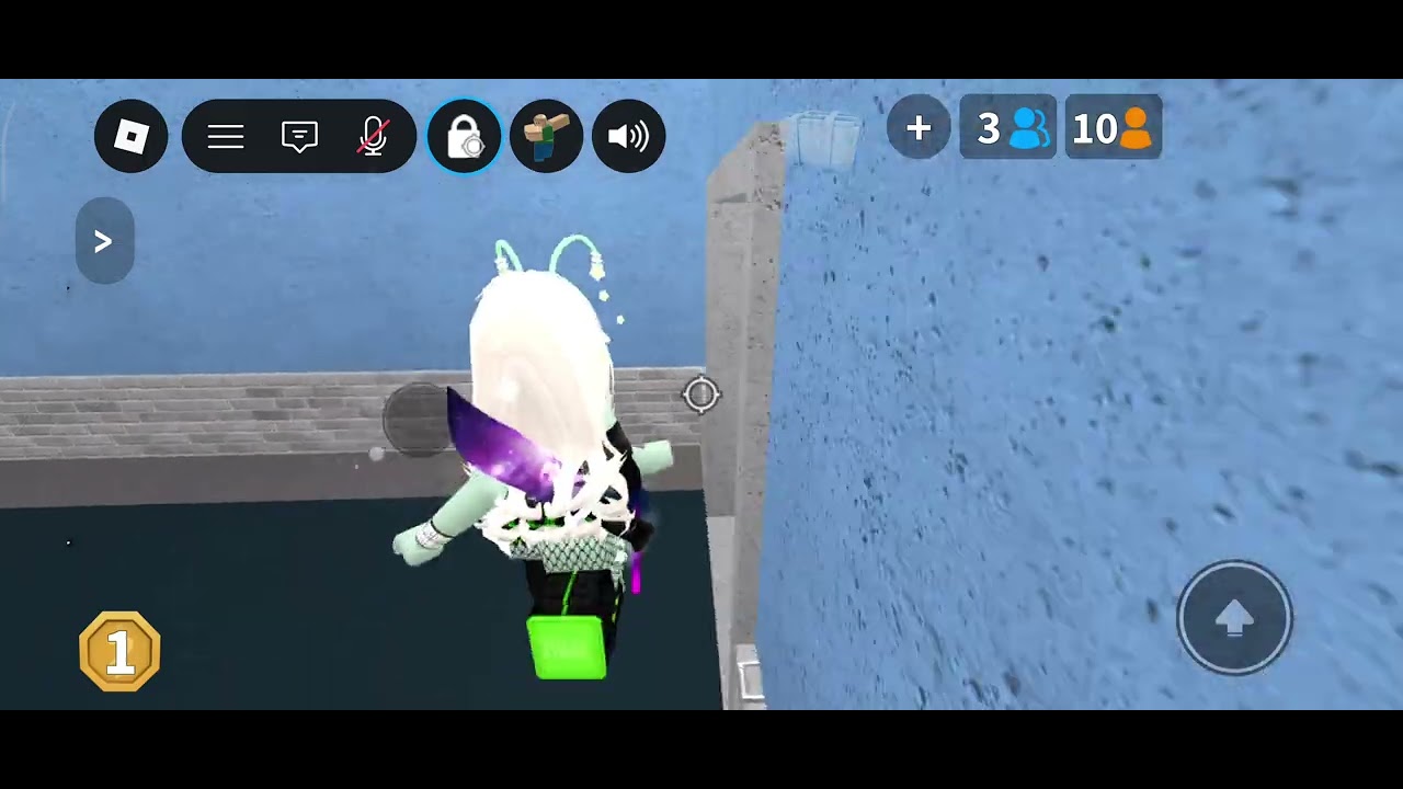 Showing my friend how to play mm2