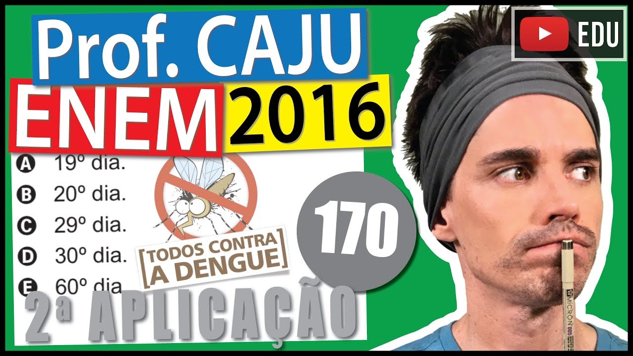 [ENEM 2016 2Ap] 170 📓 FUNÇÃO DO 2º GRAU Para evitar uma epidemia, a Secretaria de Saúde de uma