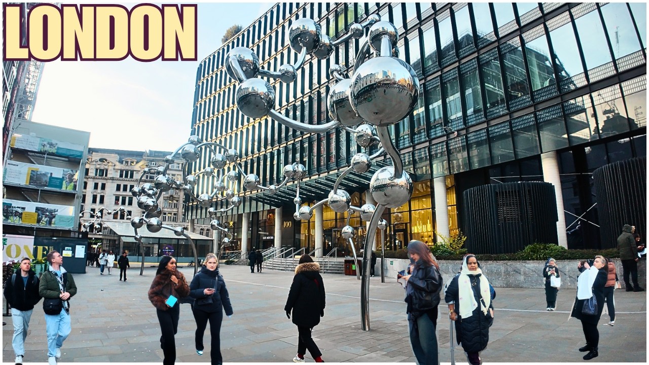 Best London Walking Tour 🇬🇧! | Spring Walk From Brick Lane, Shoreditch & Liverpool Street | 4K