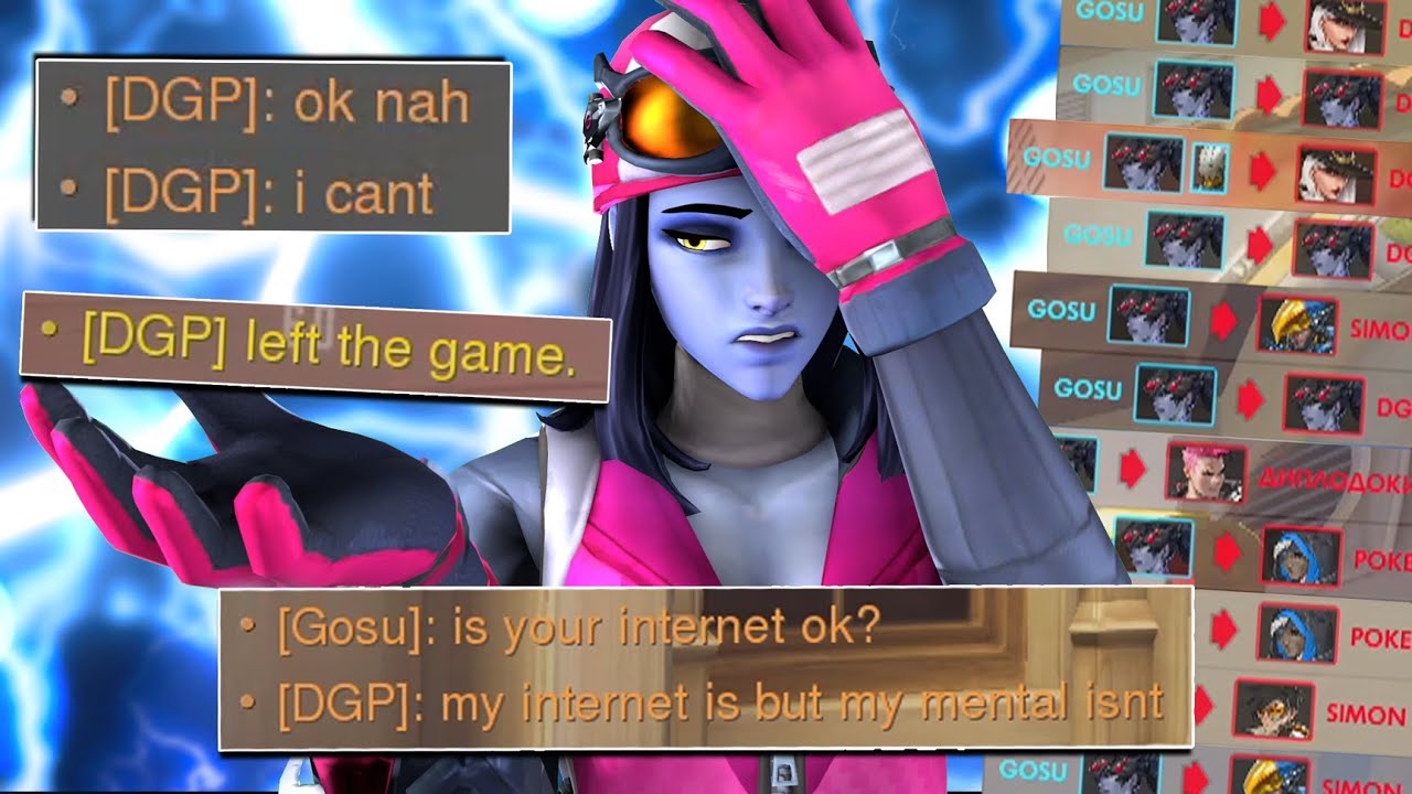 I made the enemy dps RAGE QUIT twice in Overwatch Competitive