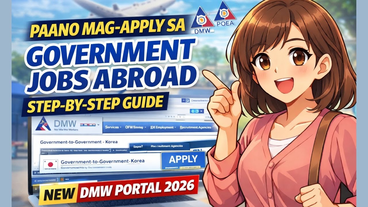 PAANO MAG APPLY NG WORK PA-ABROAD SA POEA (BAGONG DMW PORTAL 2026) GOVERNMENT TO GOVERNMENT HIRING