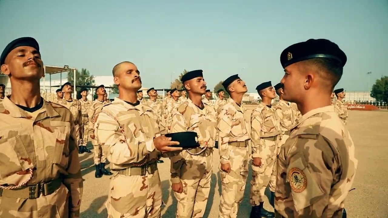 فعالية تقديم الموجود الصباحي على مستوى فصيل في الكلية العسكرية الرابعة