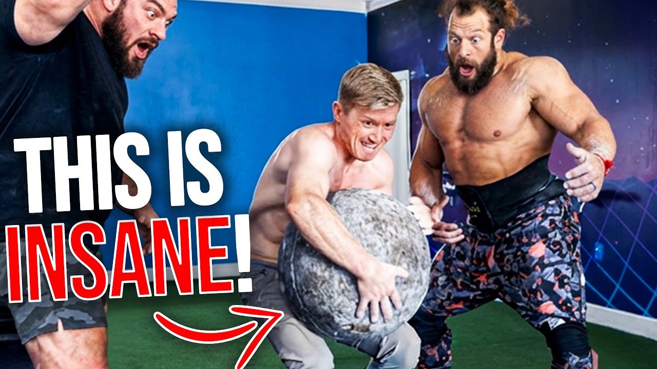 Rock climber challenges the world strongest man...