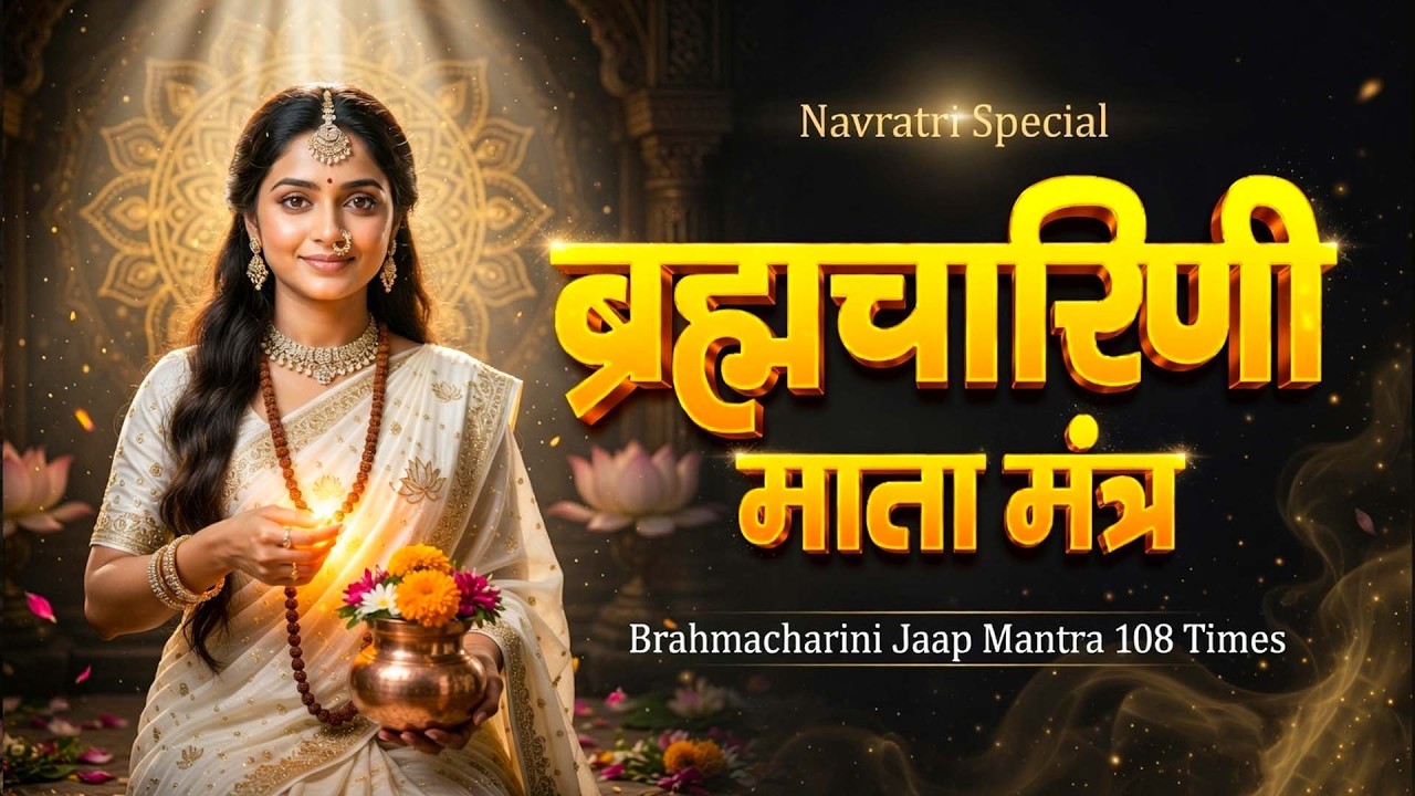 नवरात्र का दूसरा दिन | Brahmacharini Jaap Mantra 108 Times | माँ ब्रह्मचारिणी |chaitra navratri 2026