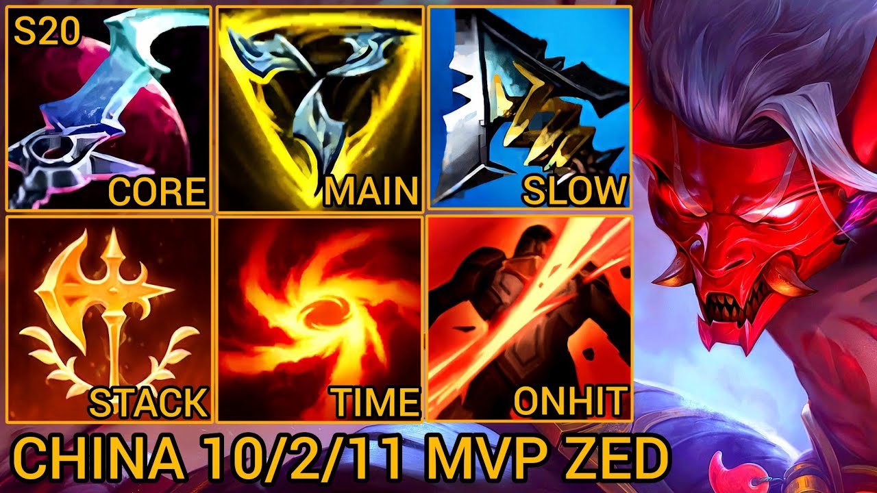 Sovereign Zed Jungle MVP S Rating 10/2/11 - China Wild Rift New Meta Build & Runes By Tiarty