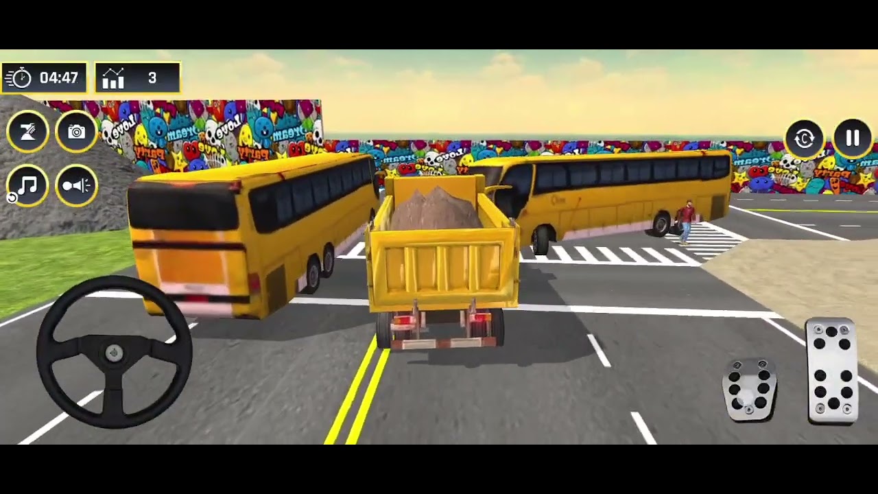 Truck gaming 3D video, JCB gaming 3D video, bus 3D gaming video, car 3D gaming video#JCBgaming video
