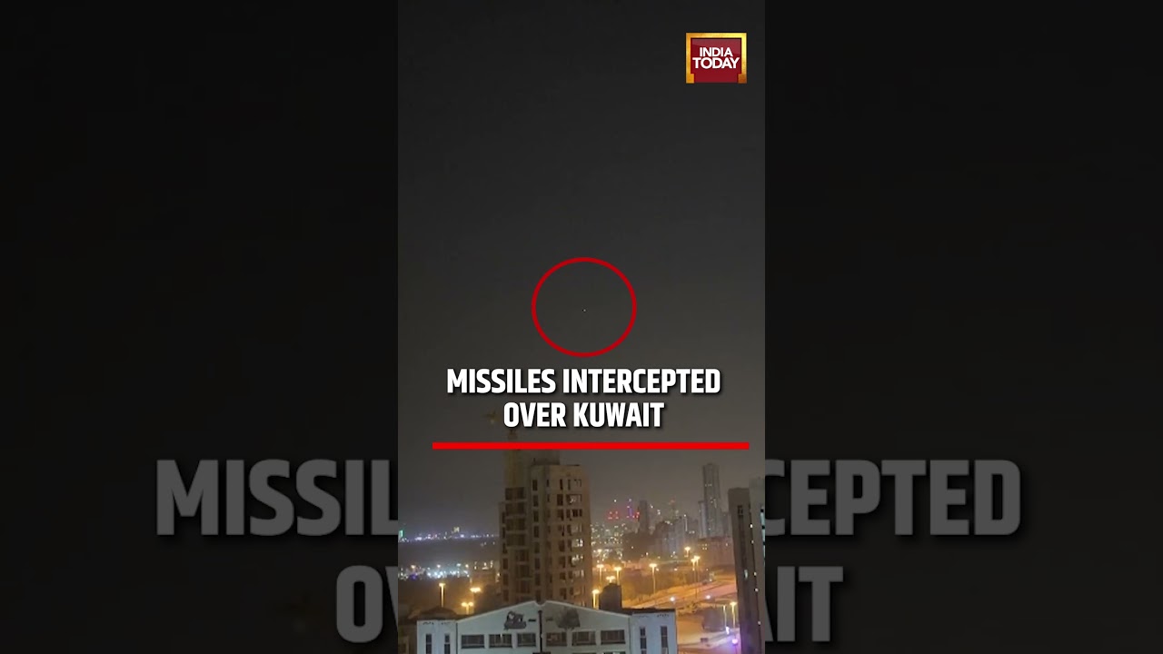 Iranian Missiles Intercepted Over Kuwait City | Regional Security Alert #shorts