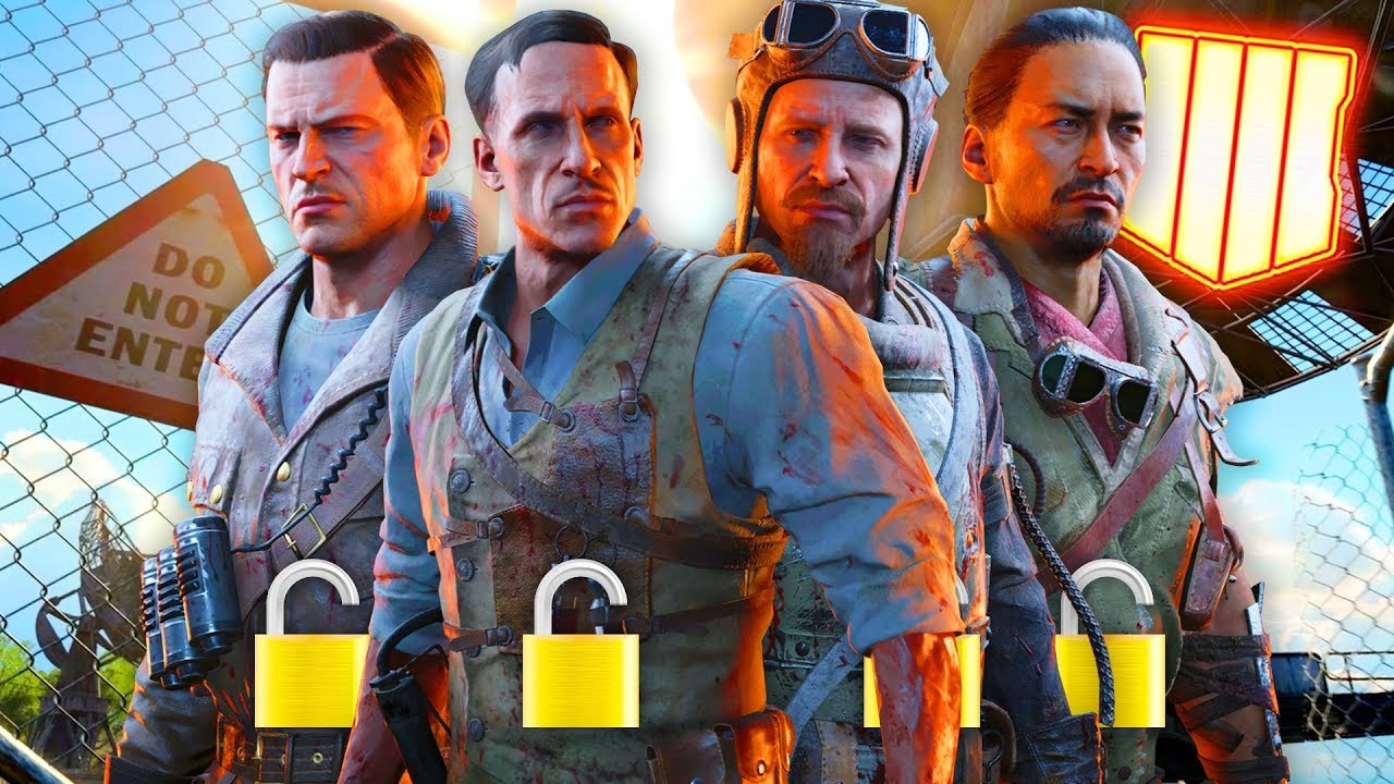 Black Ops 4: How to Unlock All NEW RARE Blackout Zombies Skins (Richtofen, Nikolai, Takeo & Dempsey)