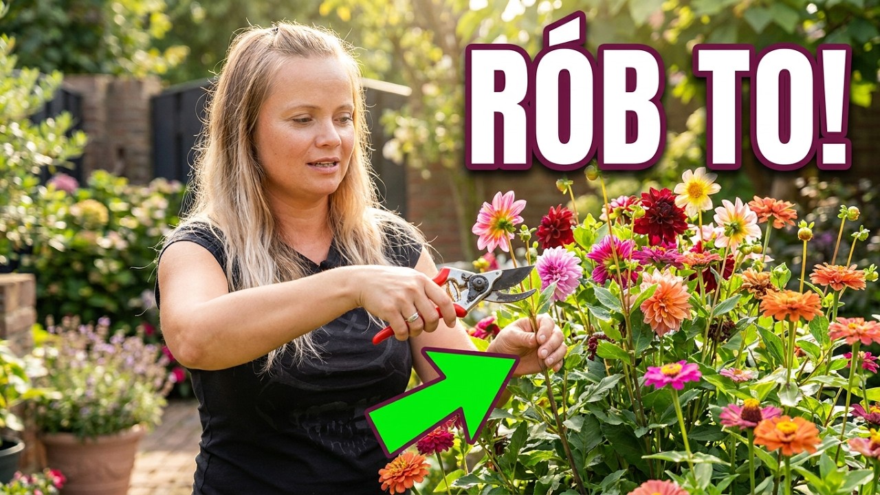 Ogławianie kwiatów / Róże Dalie Cynie Tytoń Petunie Koleus Lwie paszcze Kosmosy Floks / MrsGarden