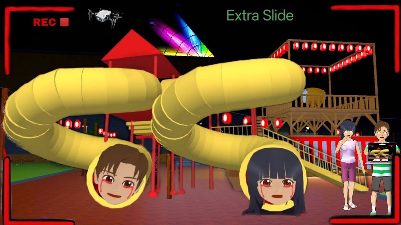 Yuta  Panik When CCTV Recorded a Mio Extra Slide infront of Park 😱| SAKURA School Simulator