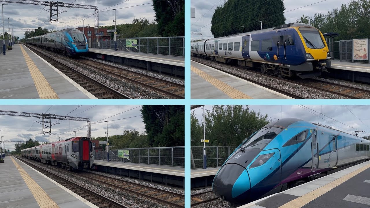 Trains at Mauldeth Road Station