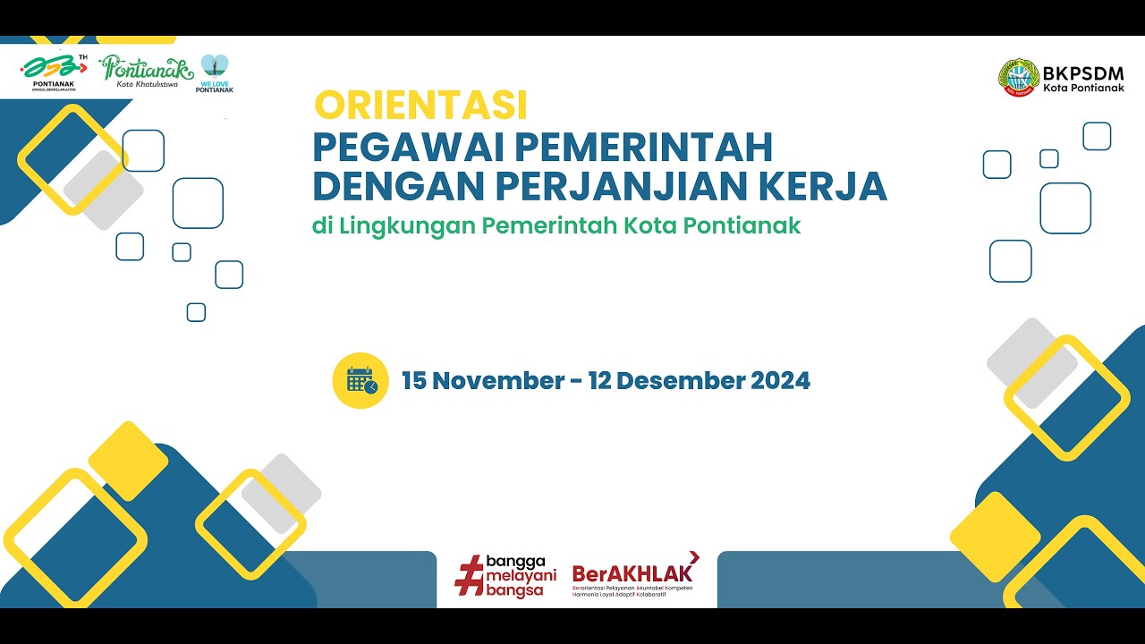 Orientasi PPPK di Lingkungan Pemerintah Kota Pontianak