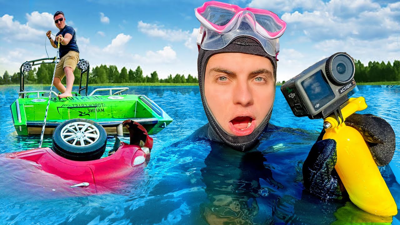 Подводное плавание в поисках потерянной машины!!