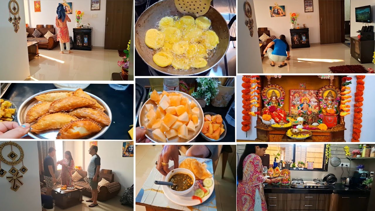 ✅️ Indian Housewife morning cleaning ,full enragy से सारे काम, सब के साथ मनाया होली का त्योहार 