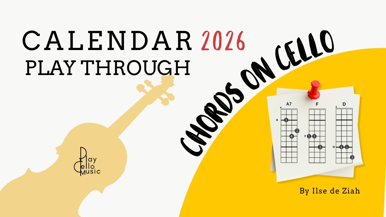 Just Dropped: Chords on Cello Calendar 2026