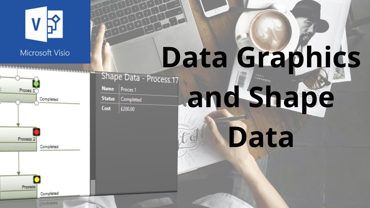Разблокировка данных и графики данных Visio Shape
