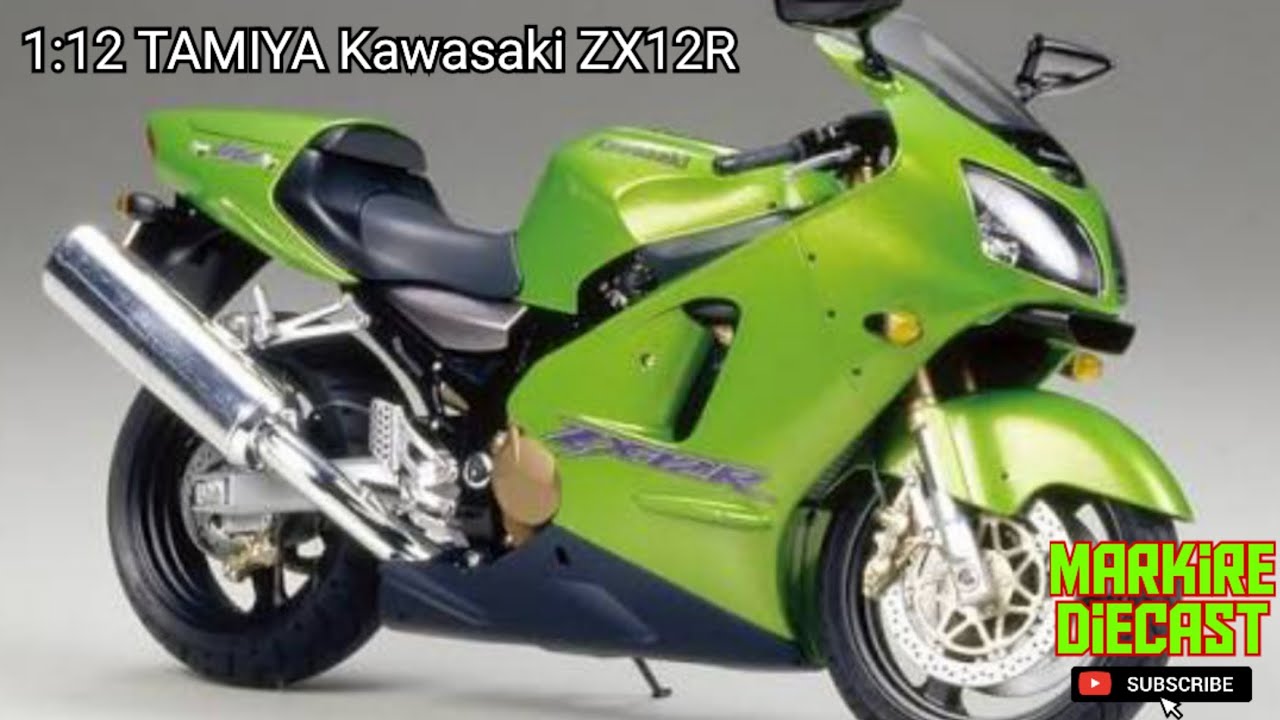 1:12 Kawasaki Ninja ZX12R Tamiya : ASMR