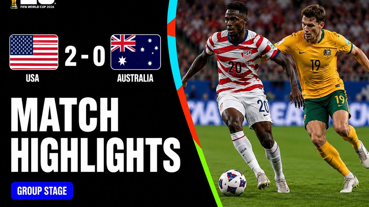 Лучшие моменты | США 2:0 Австралия | Чемпионат мира по футболу FIFA 2026