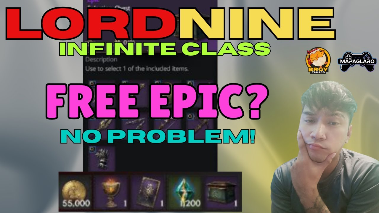 LORDNINE: INFINITE CLASS | HOW TO GET FREE EPIC ITEMS(TAGALOG TUTORIAL)