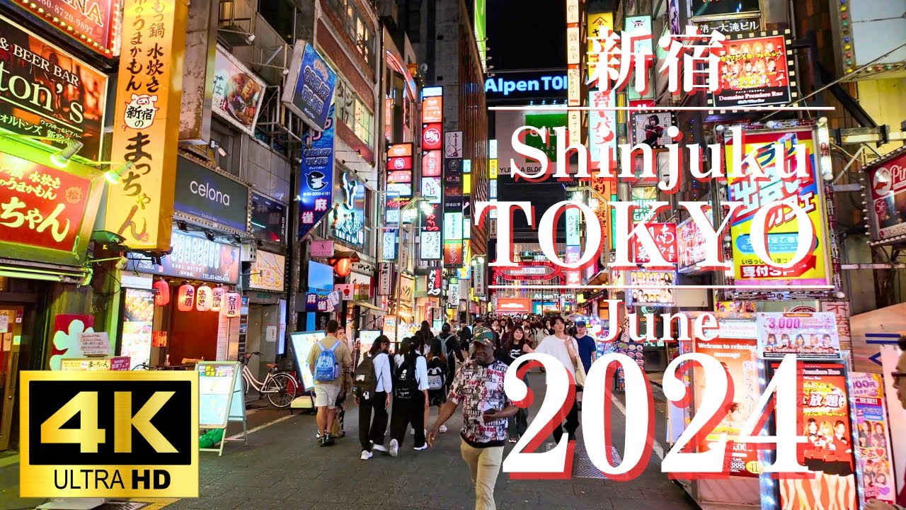 【4K東京夜散歩】 Night stroll in Shinjuku　夜の新宿を散策　#tokyo #Night Walk#travel