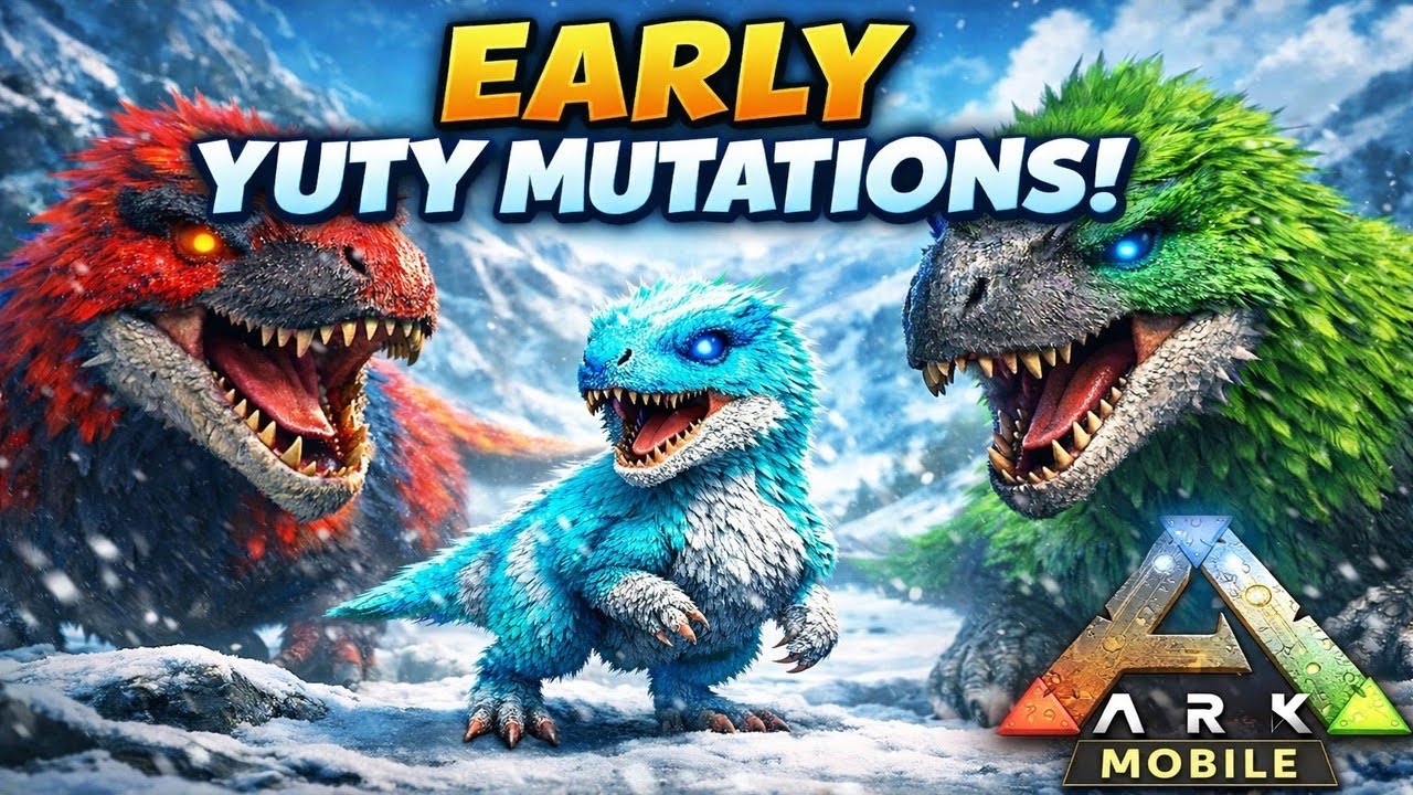 INSANE EARLY NEEDED MUTATIONS ON BOSS KILLER YUTYRANNUS | ARK MOBILE | ISLAND