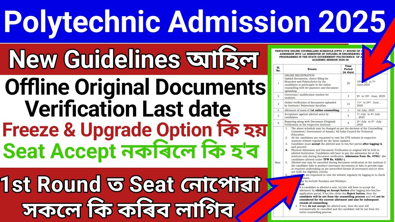 1st Round Admission Guidelines Complete Process//. Freeze, Upgrade Option কেতিয়া আহিব full Details