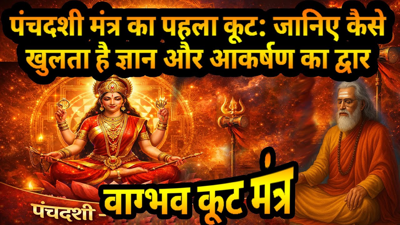 🔥 Panchadashi Mantra का पहला Koot! ज्ञान और Attraction का Secret Door खुला 🚪✨#divyayogaashram