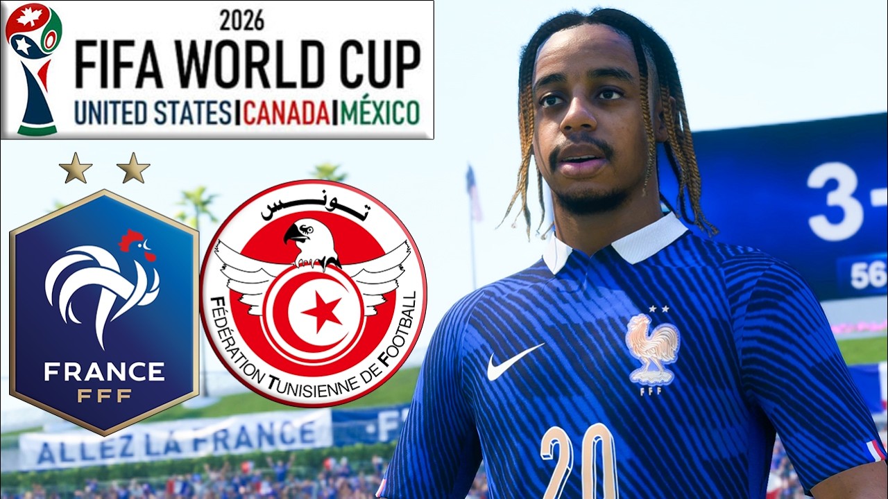 France vs Tunisie | FIFA World Cup 2026 | Seizième de Finale | FC 26