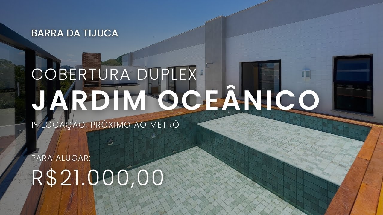 Cobertura duplex para alugar no Jardim Oceânico, Barra da Tijuca | Paiva Imobiliária