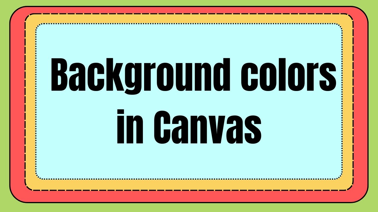 How to add Background colors to Canvas Pages and Text