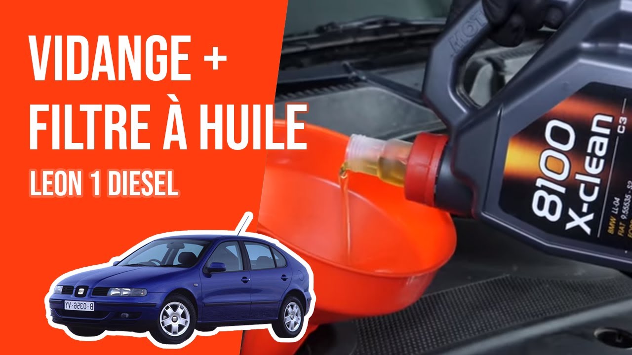 Vidange et changement du filtre à huile LEON 1 1.9 TDI 🛢