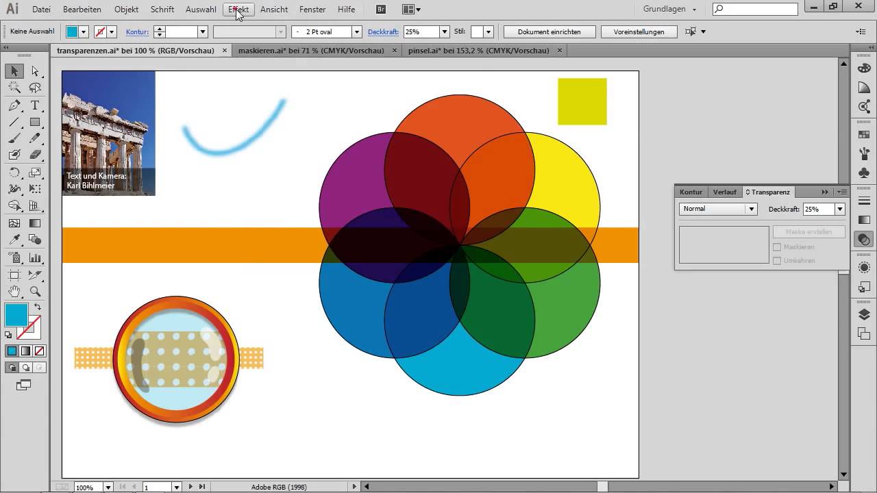Transparenzen ausdrucken - Adobe Illustrator CC