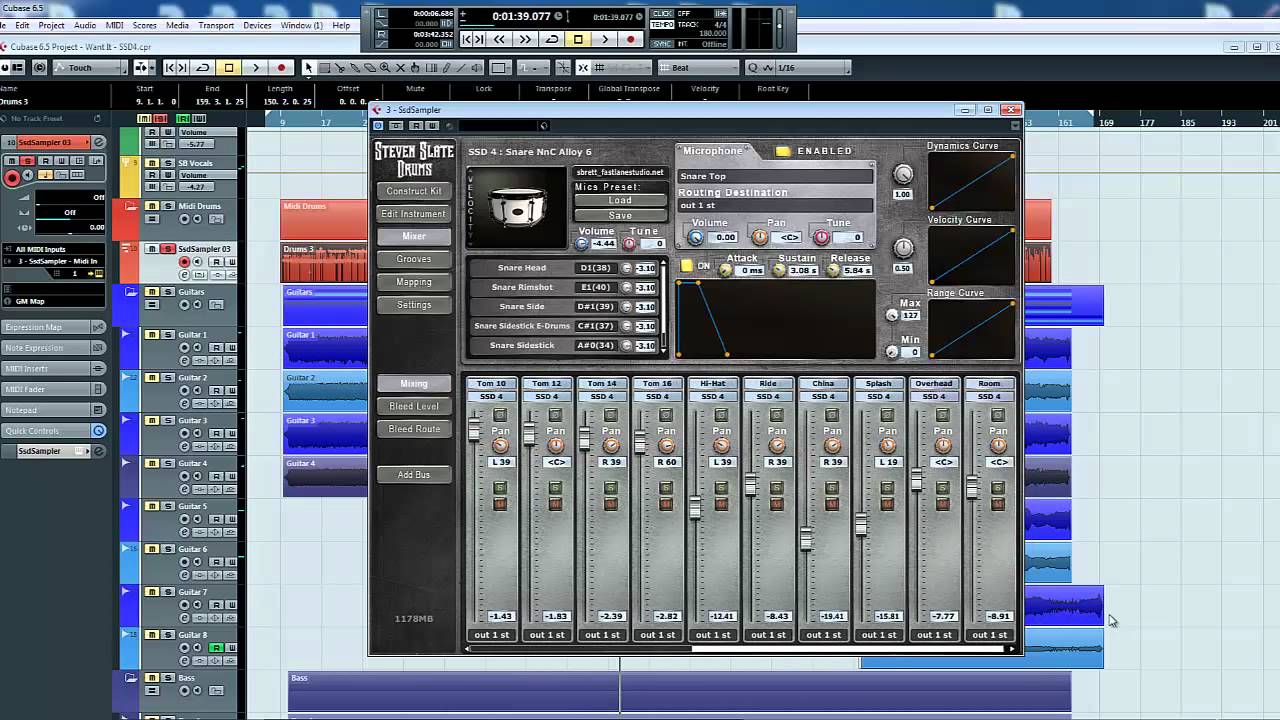 SSD4 Steven Slate Drums 4 - in use