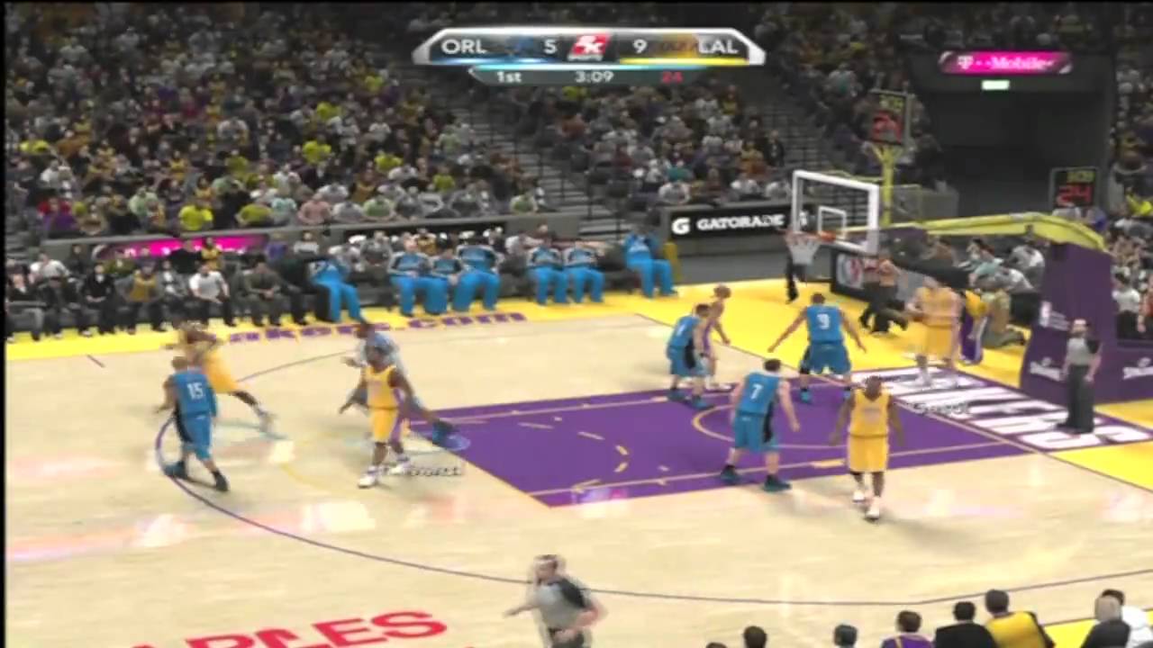 NBA 2k10 Lakers vs Magic 1st quarter Real GamePlay HOF Xbox 360 **Actual Footage**