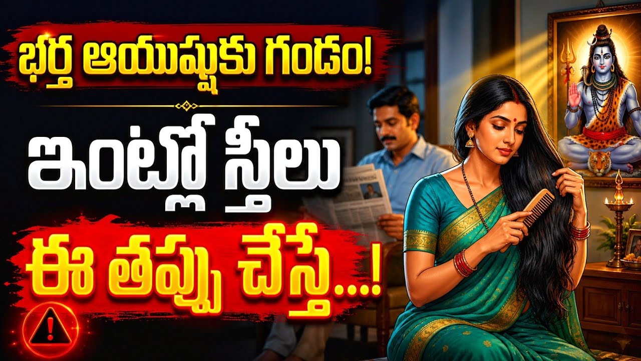 భర్త ఆయుష్షుకు గండం! ఇంట్లో స్త్రీలు జుట్టు దువ్వేటప్పుడు చేసే ఈ తప్పు #hair 