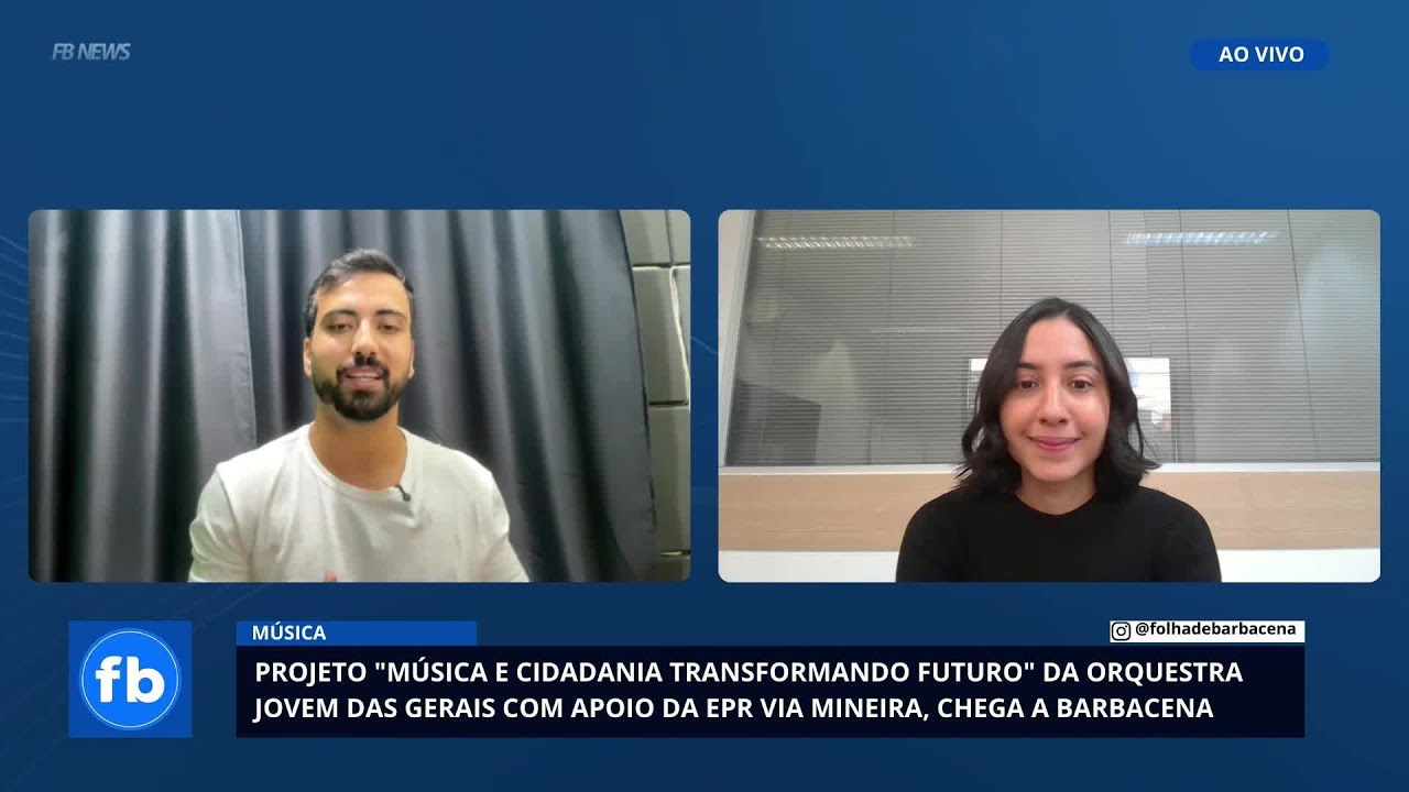 Música e Cidadania: Projeto da Orquestra Jovem das Gerais chega a Barbacena com apoio da EPR Via Min