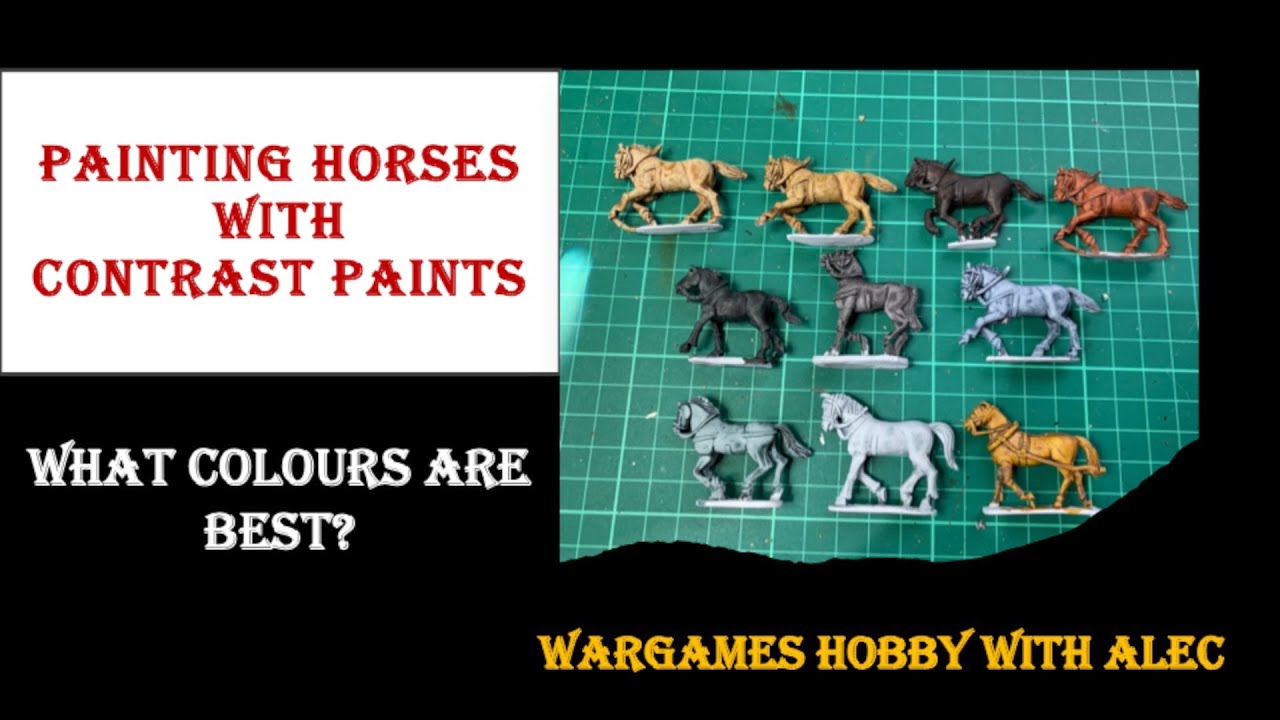 Painting horses with Contrast Paints - What colours are best?