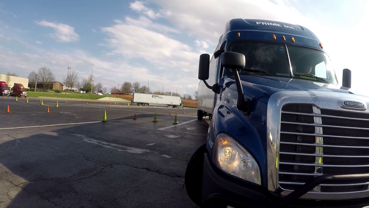 Truck Driving Student - Day before Test - PASSENGER SIDE PARALLEL