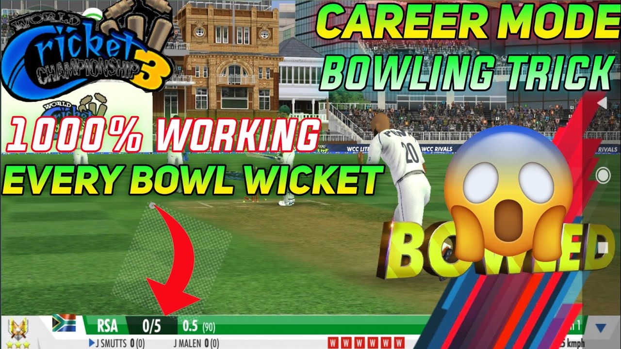 WCC3 MY CAREER MODE BOWLING TRICK | CAREER MODE BOWLING TRICK | TAKE HAT-TRICK EASILY ||