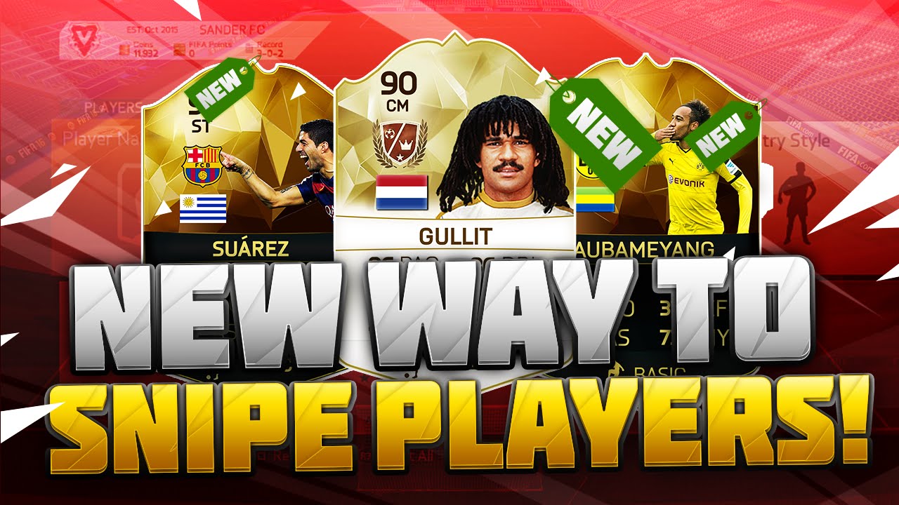 FIFA 16: INCREDIBLE NEW WAY TO SNIPE PLAYERS | INSANE METHOD!!