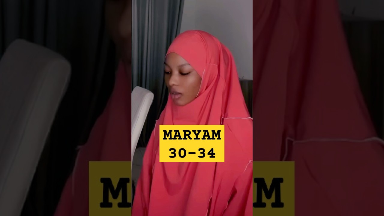 THAT IS JESUS SON OF MARY 🍃 SURAH MARYAM 30-34 beautiful recitation by @HuzaifaNaim