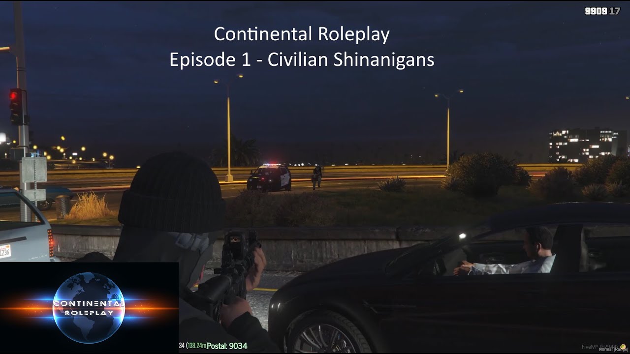 FIVEM: Continental Roleplay - Ep 1: Civlilian Shinanigans.