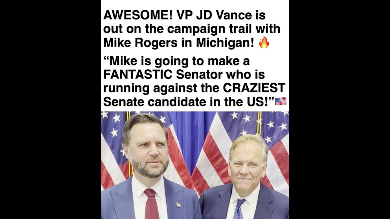 Mike Rogers and JD Vance are positioning the Michigan Senate race as a choice between conservative