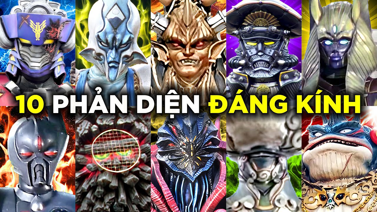 Top 10 Phản Diện Đáng Kính Trong Super Sentai