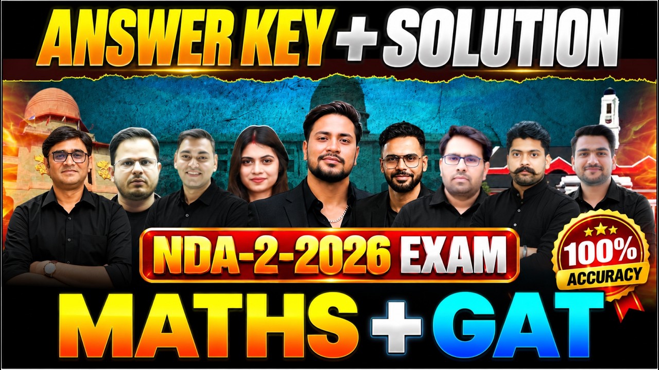 NDA 2 2026 PAPER ANALYSIS 🔥 | Maths & GAT Answer Key ✅ | Full Paper Discussion | Coach Sir