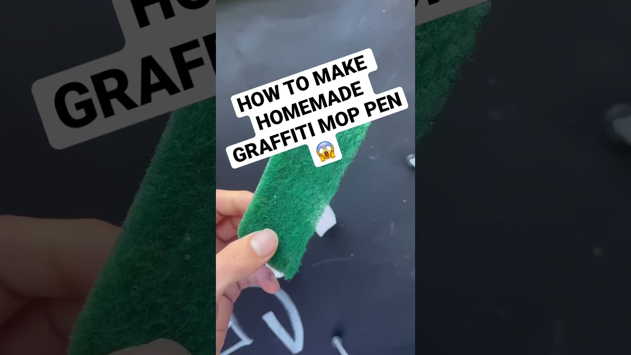EASY HOMEMADE GRAFFITI MOP PEN TUTORIAL
