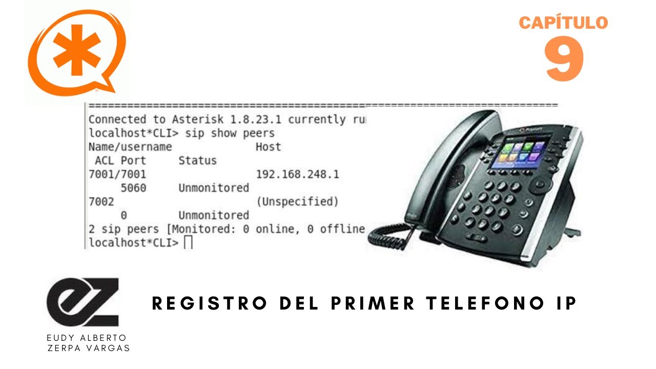Registro del Primer Teléfono IP | Curso de Asterisk CAP 09 | Eudy Zerpa